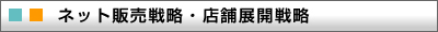 ネット販売戦略・店舗展開戦略